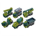 Set de camiones de construcción dinosaurio