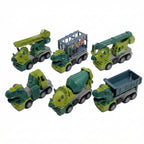 Set de camiones de construcción dinosaurio
