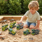 Set de camiones de construcción dinosaurio