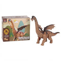 Dinosaurio braquiosaurio eléctrico con alas, luces y sonido