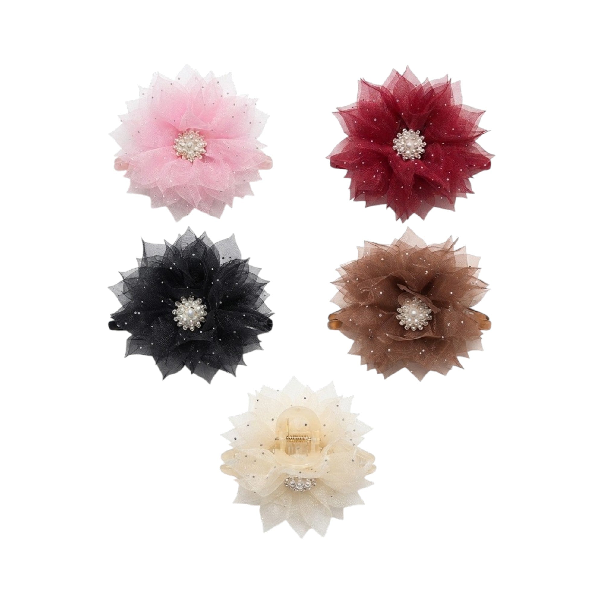 Pinza plástica floral
