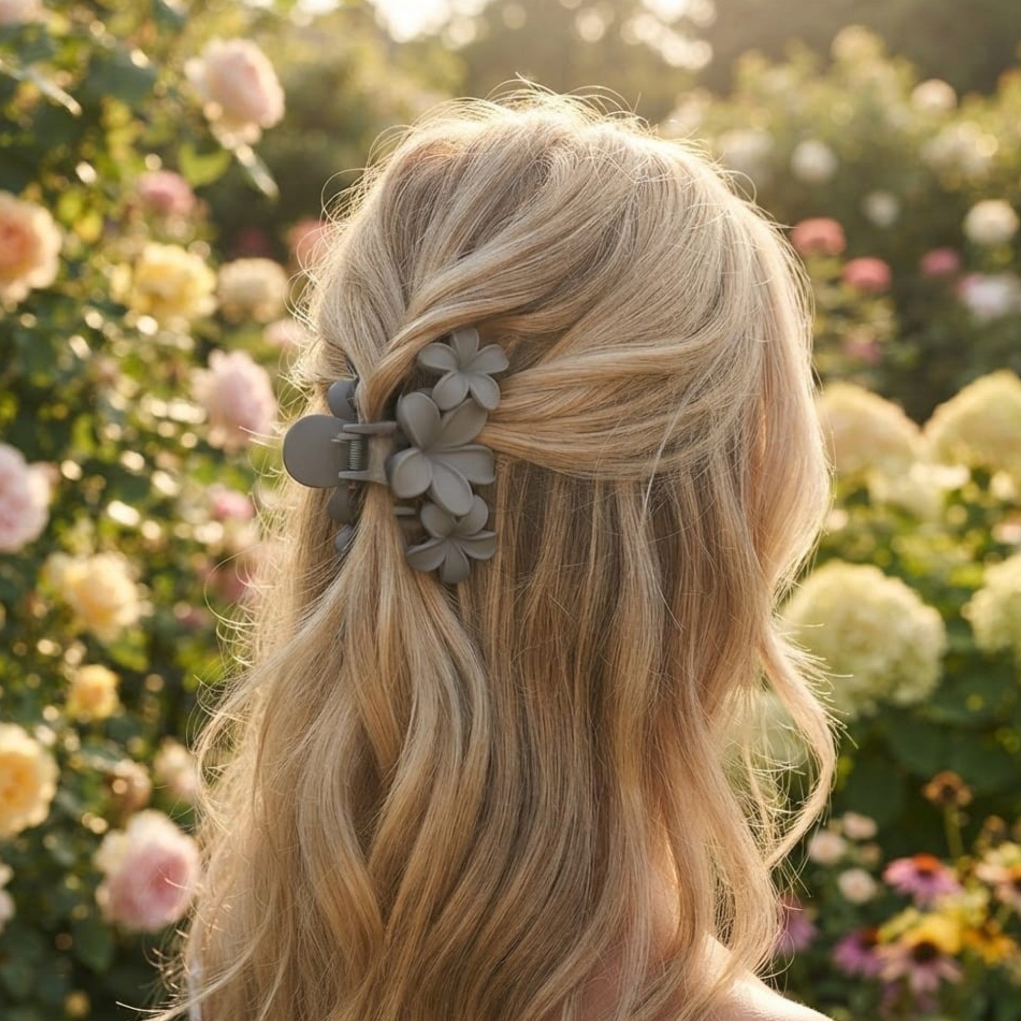 Pinza plástica floral