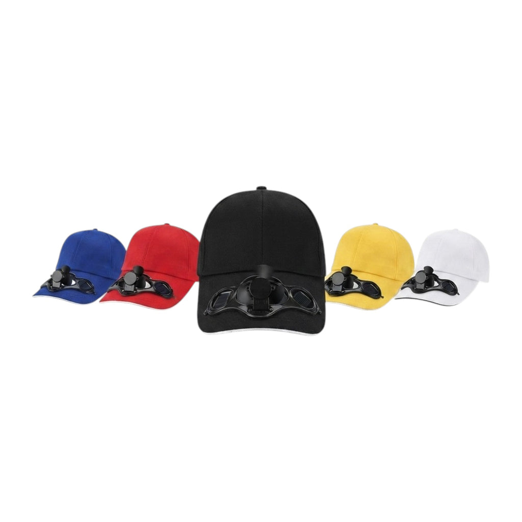 Gorra con ventilador solar