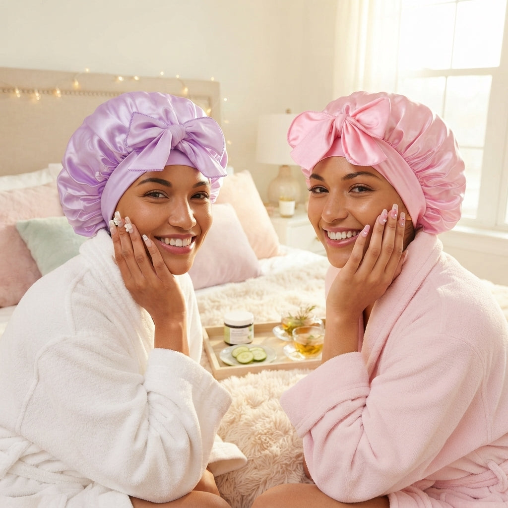 Gorro de satín para dormir