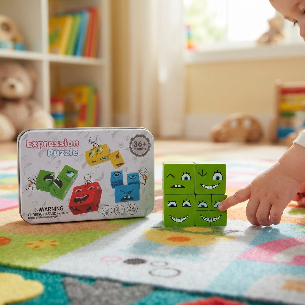 Juego de cubos de expresiones