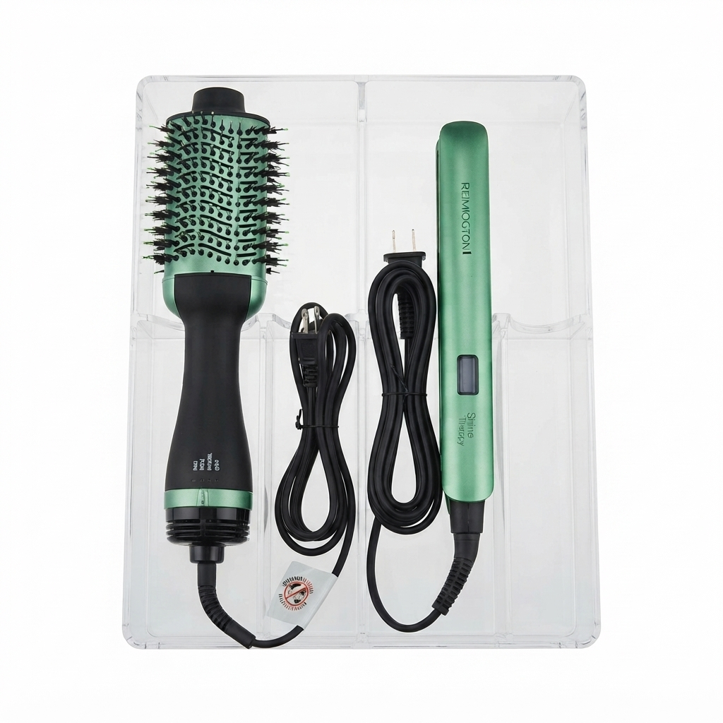 Alisadora + Cepillo shine therapy aguacate con macadamia