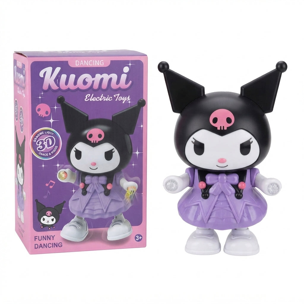 Juguete bailarín kuromi con luces y música