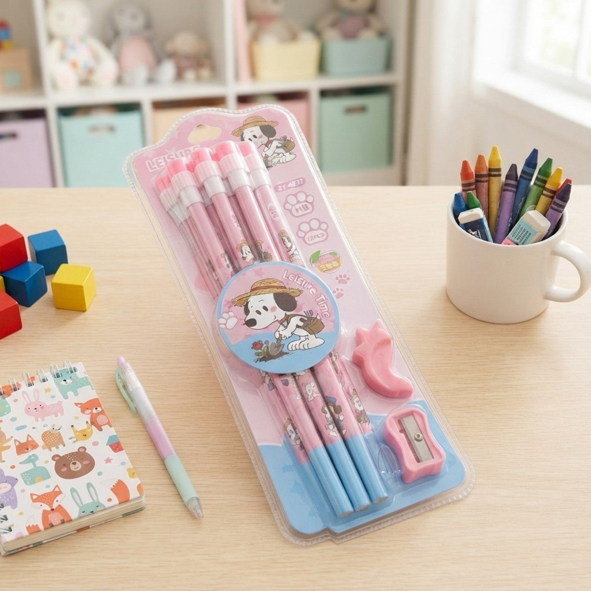 Set de lápices Snoopy