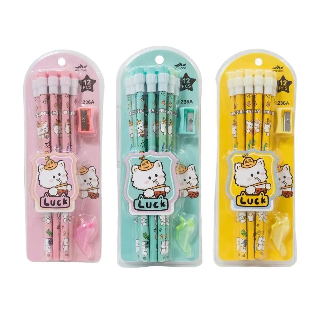Set de lápices gato