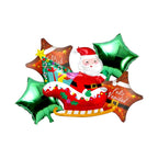 Set de 5 globos navideños