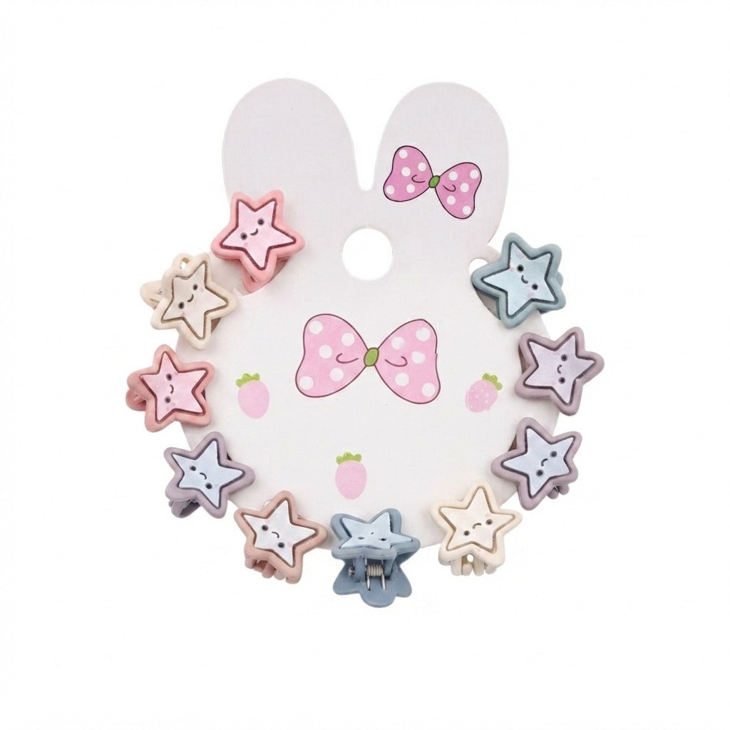 Set de 10 mini pinzas de estrellas