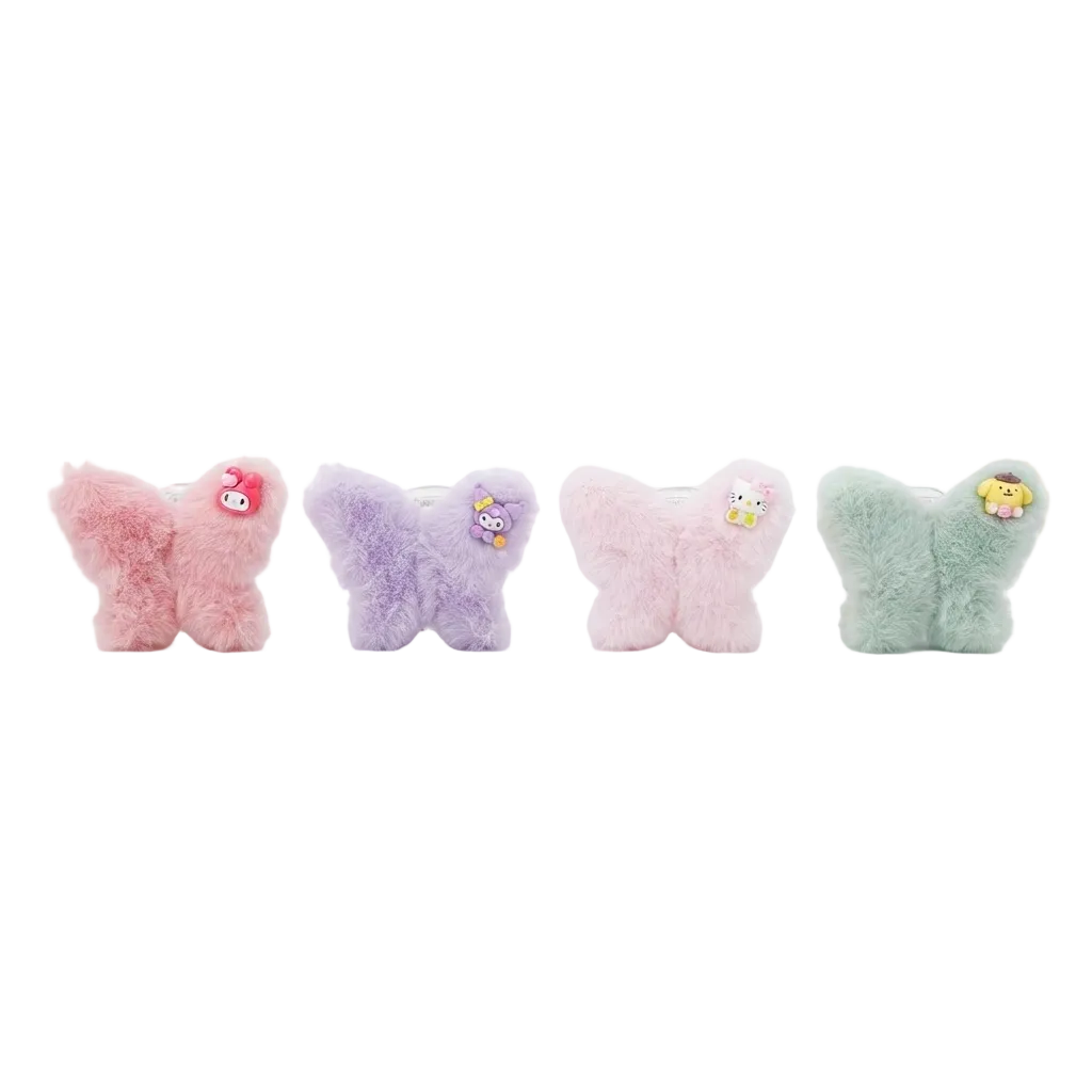 Pinza plástica afelpada, Sanrio