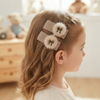 Dúo de pinzas infantiles, pompom