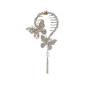 Pinza metálica estilo updo, mariposas