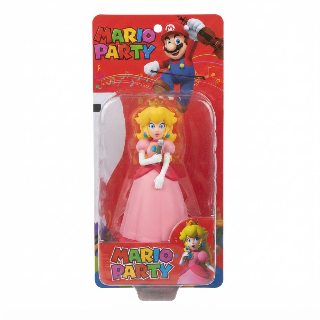 Figura coleccionable de princesa peach, mario party