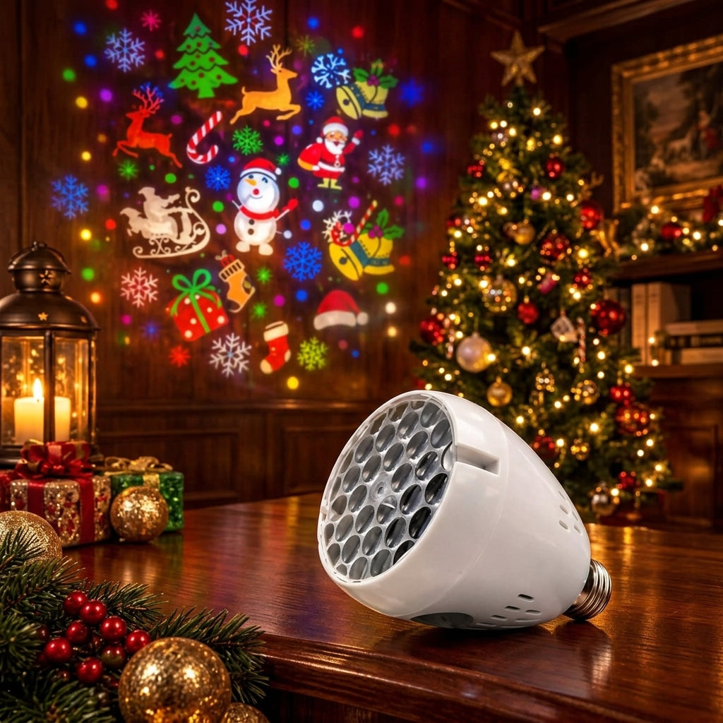 Foco proyector LED navideño