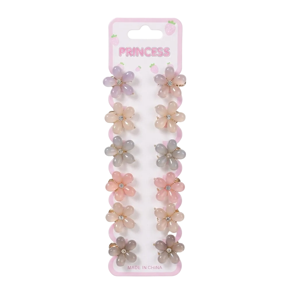 Paquete de 10 pinzas metálicas, florales