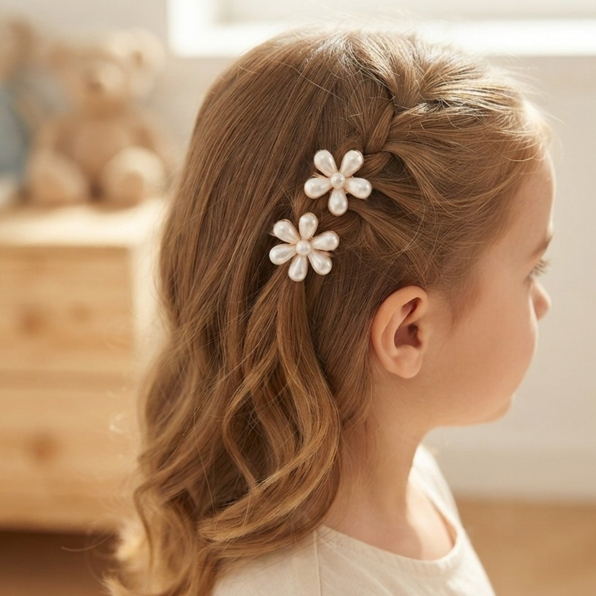 Paquete de 10 pinzas metálicas, florales