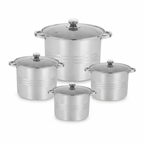 Set de ollas acero inoxidable robusto