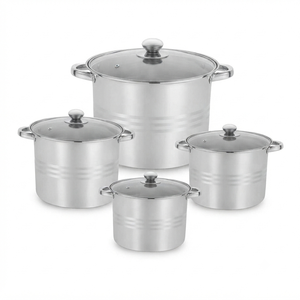 Set de ollas acero inoxidable robusto