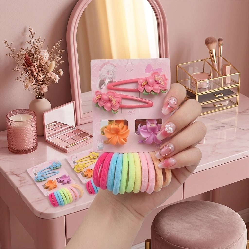 Set de accesorios para el cabello