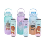 Set botella plástica 2L / termo acero inoxidable 500ml