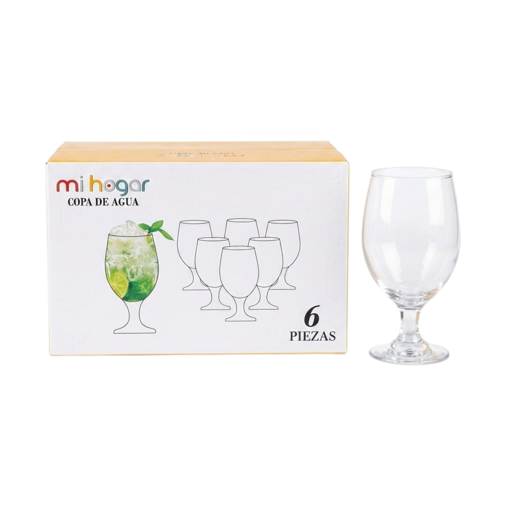 Set de 6 copas de agua