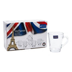 Set de 6 tazas de vidrio