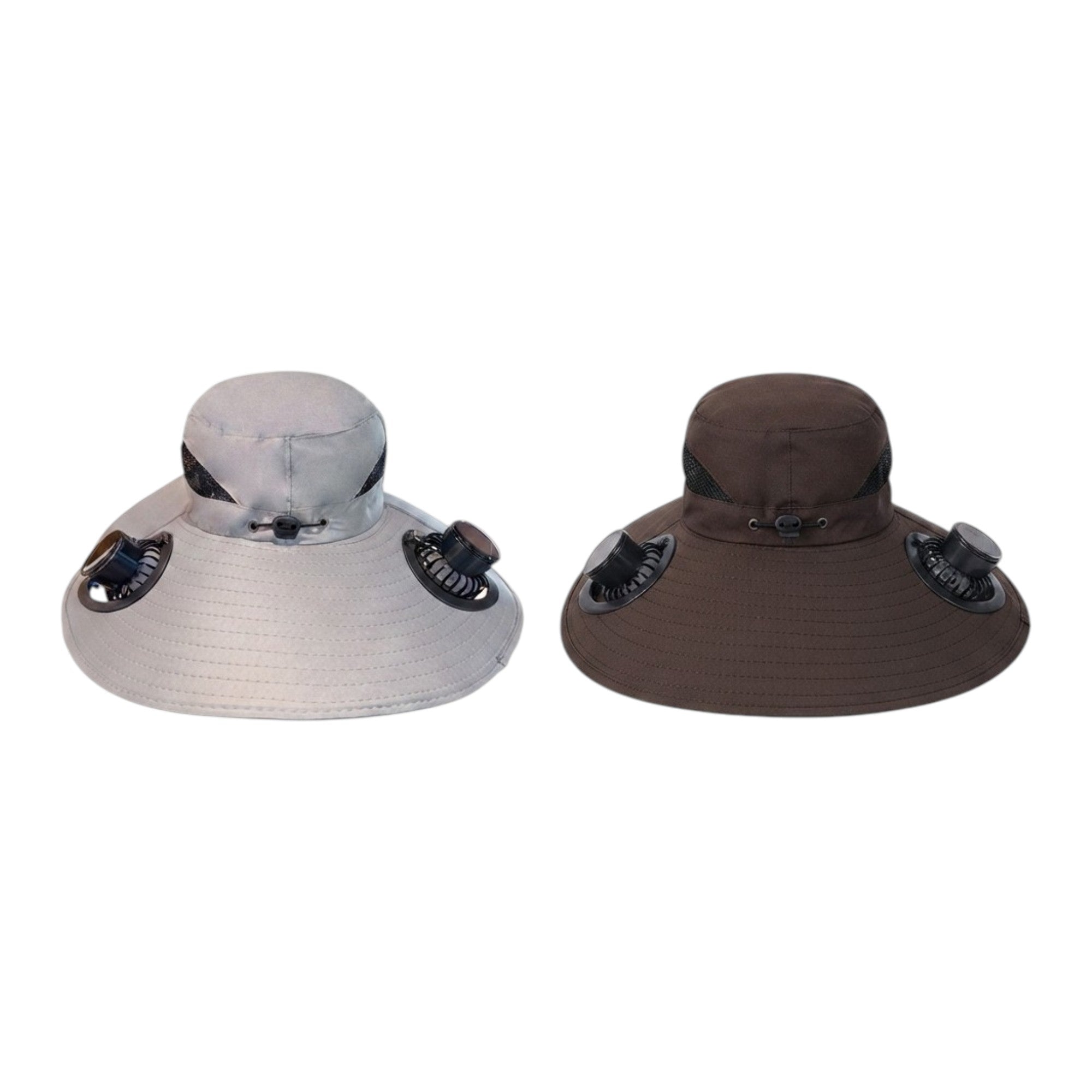 Sombrero con ventilador solar