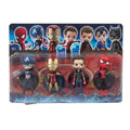 Set de 4 figuras coleccionables de superhéroes
