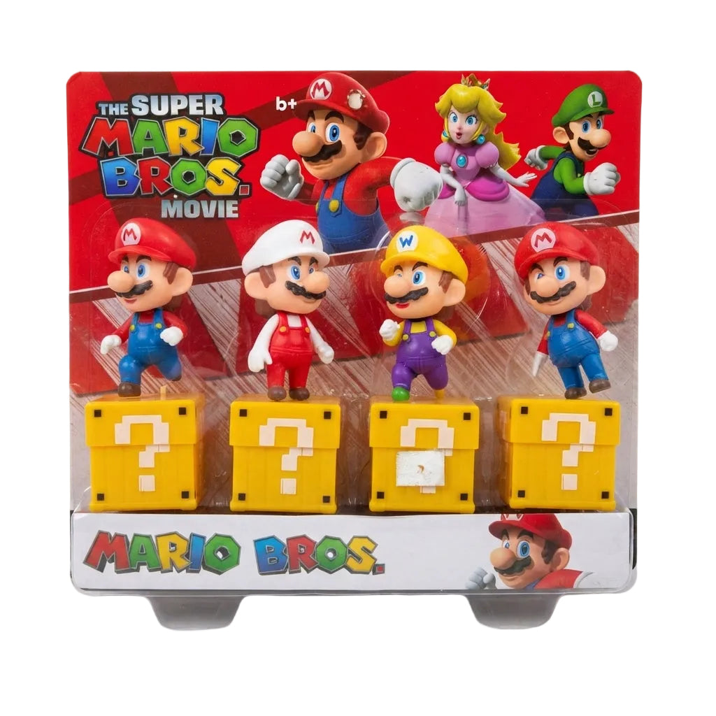 Set de 4 figuras coleccionables de Mario Bros