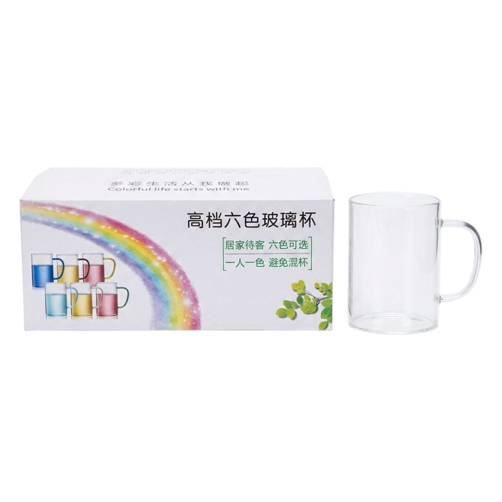 Set de 6 tazas de vidrio "Color Life"