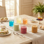 Set de 6 tazas de vidrio "Color Life"