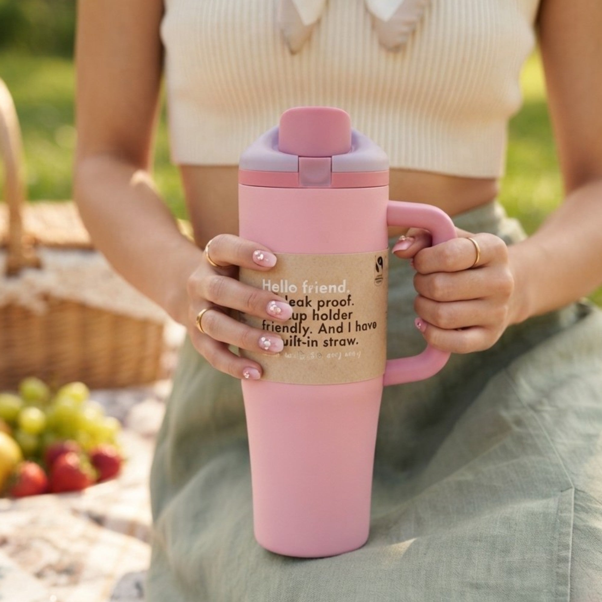 Taza térmica, acero inoxidable 40oz