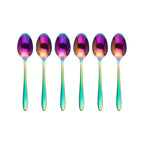 Set de cucharas de té / 6 piezas color rainbow finish