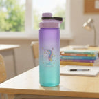 Botella unicornio, plástica 1L