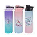 Botella unicornio, plástica 1L