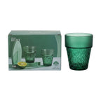 Set de vasos de vidrio texturizado BAILOCK