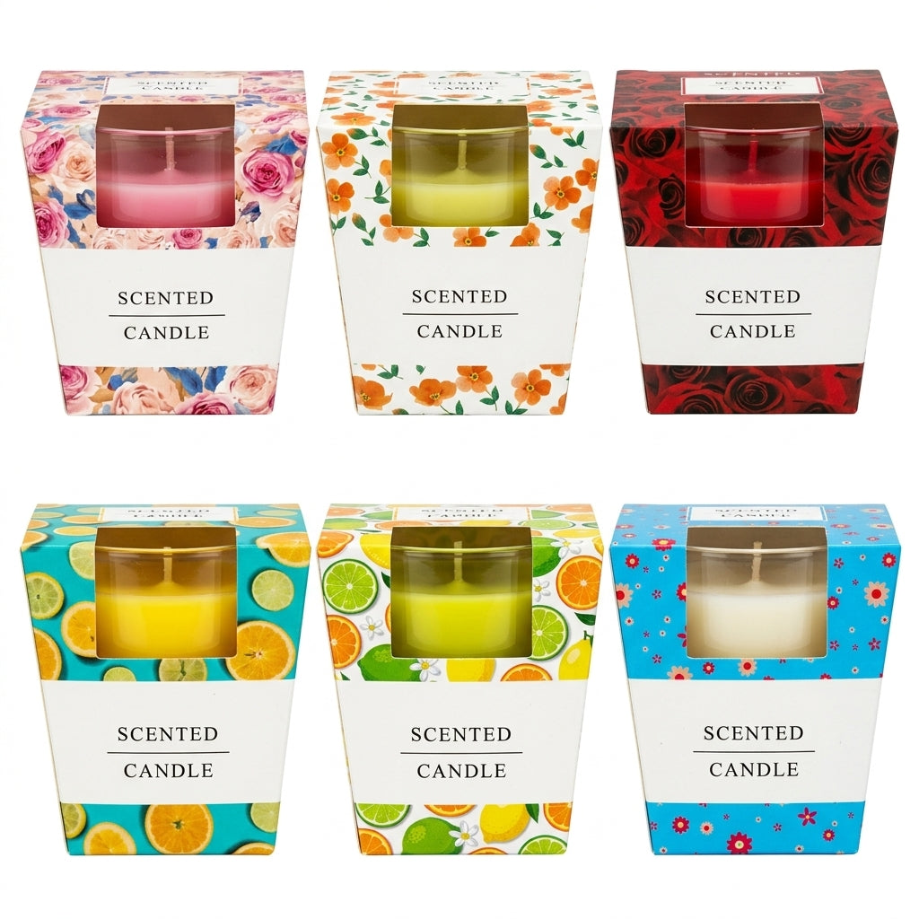 Vela aromatizante decorativa